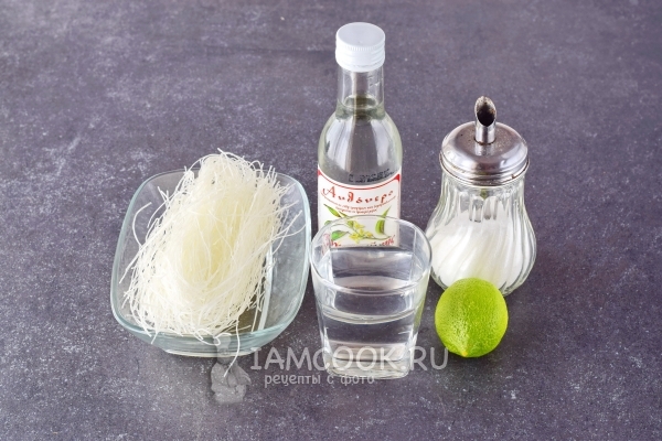 Ингредиенты для иранского десерта Фалуде