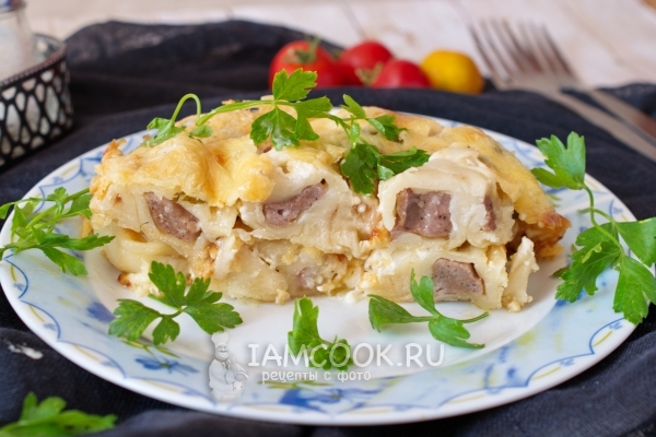 Фото пельменей, запеченных с сыром и майонезом в духовке