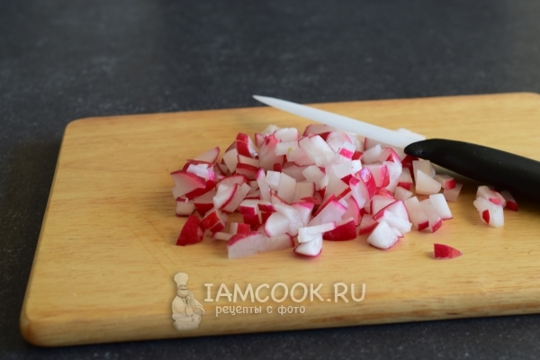 Порезать редиску