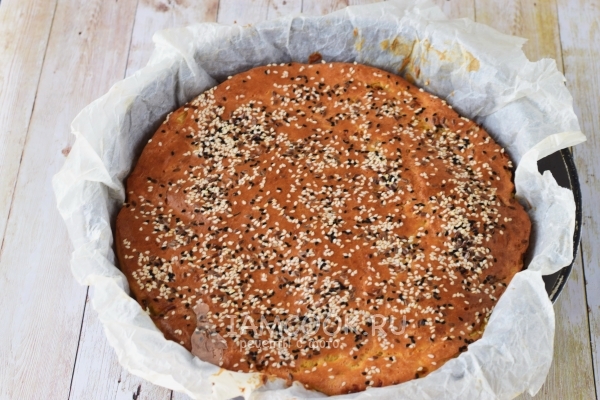 Быстрый ленивый пирог с капустой на кефире