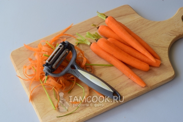 Почистить морковь