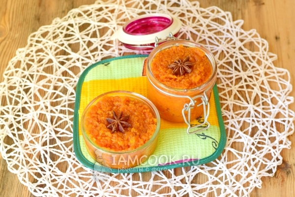 Разложить морковь по банкам