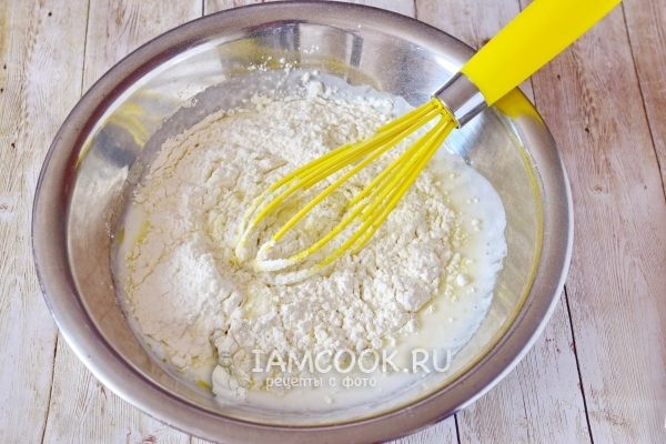 Всыпать сухие компоненты