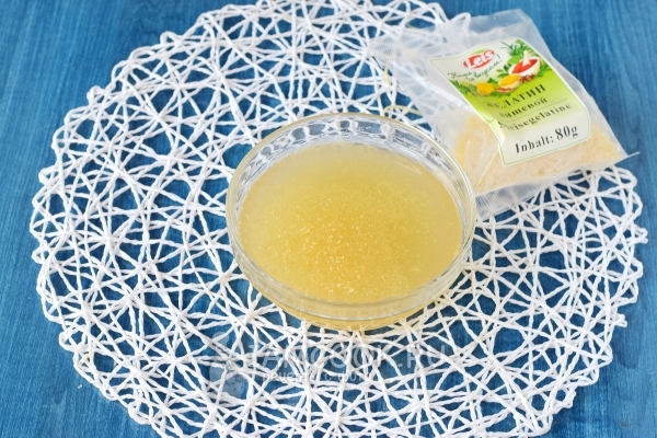 Замочить желатин