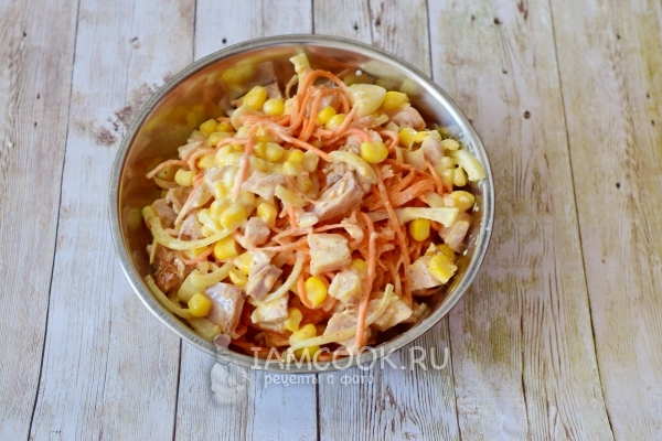 Размешать салат