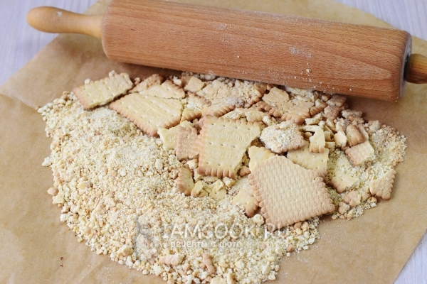 Измельчить печенье