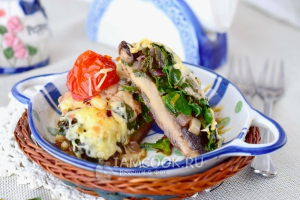 Рецепт фаршированных грибов с сыром в духовке