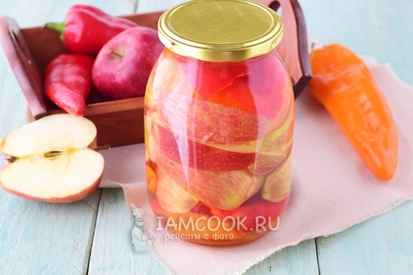 Фото перца с яблоками на зиму