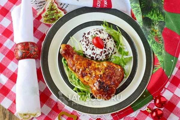 Куриные ножки, фаршированные овощами