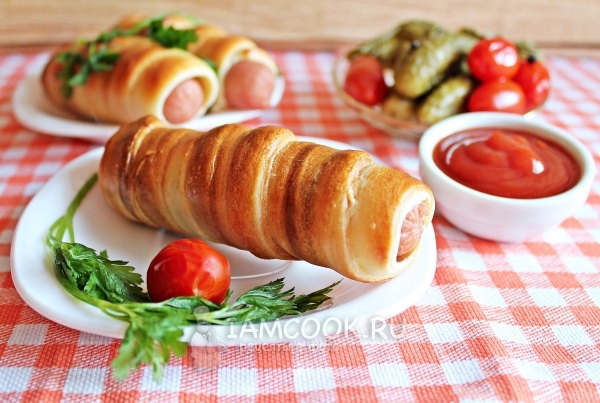 Фото сосисок в тесте без дрожжей