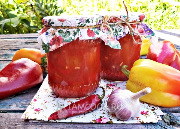 Фото лечо с томатной пастой на зиму