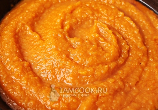 Пюрировать кабачковую массу