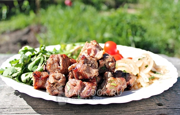 Шашлык по-кавказски из свинины