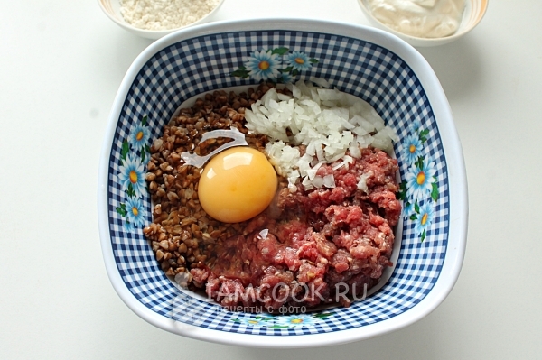 Соединить компоненты для фарша