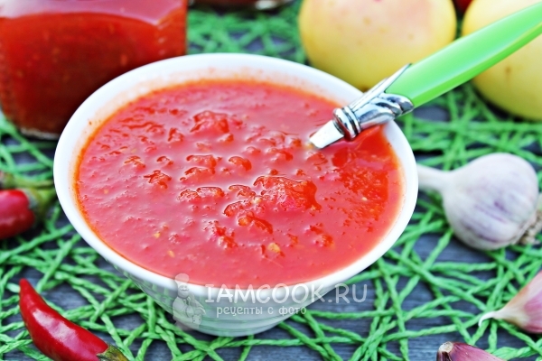 Рецепт сладкой аджики с яблоками на зиму