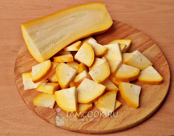 Порезать кабачок