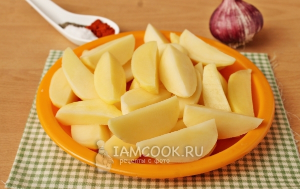 Порезать картофель