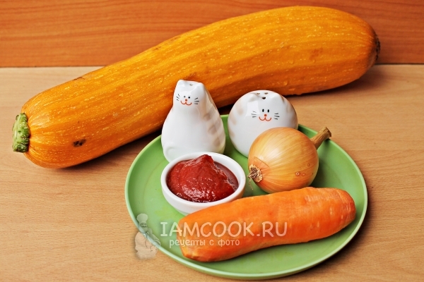 Ингредиенты для пюре из кабачков на зиму