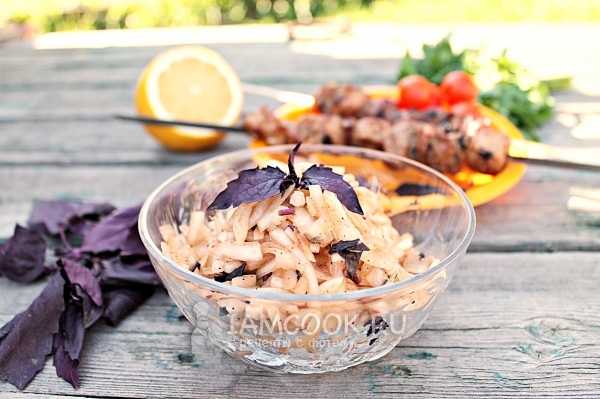 Фото быстрого маринада для шашлыка из свинины