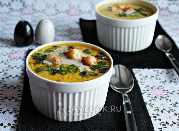 Фото грибного супа со сливками