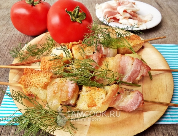 Фото минтая на шпажках в духовке