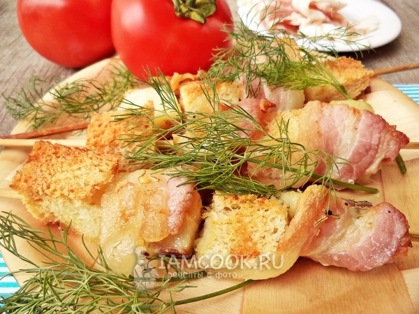 Рецепт минтая на шпажках в духовке