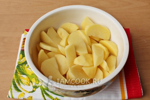 Порезать картофель