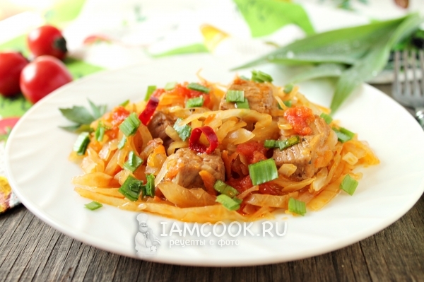 Рецепт бигуса из свежей капусты и мяса