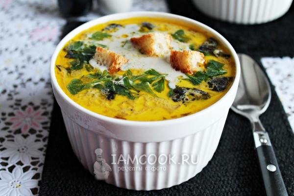 Рецепт грибного супа со сливками