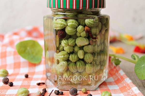 Готовые каперсы из семян настурции