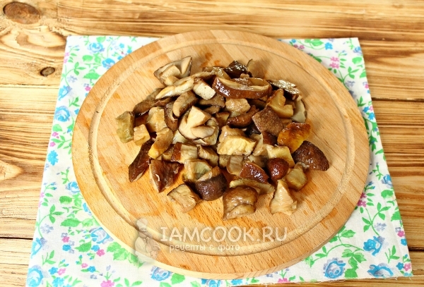 Порезать грибы