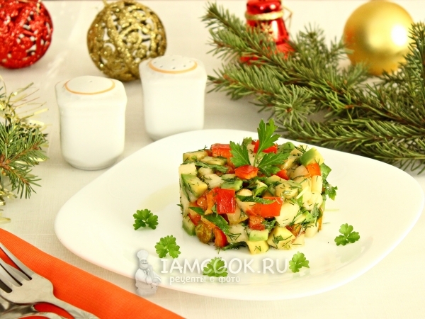 Рецепт салата с авокадо и грушей