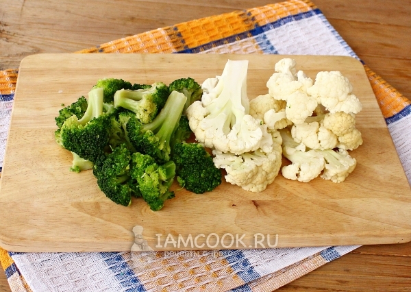 Разобрать капусту на соцветия