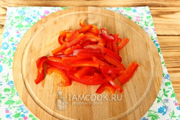 Нарезать перец