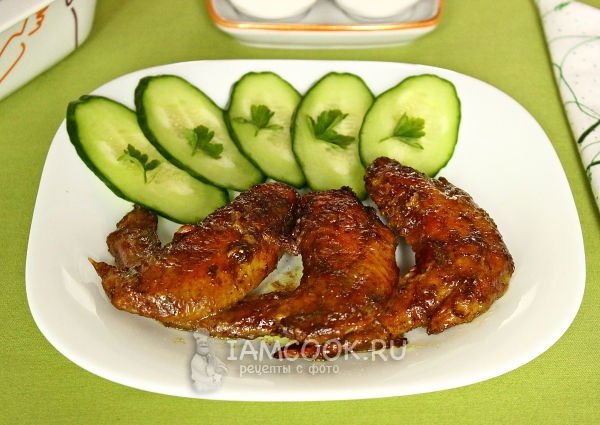 Рецепт куриных крылышек в соево-чесночном маринаде