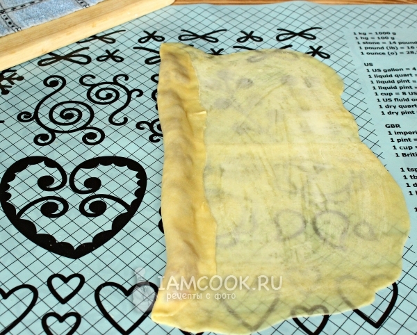 Закрыть начинку тестом