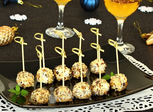 Рецепт шариков из феты с грецкими орехами