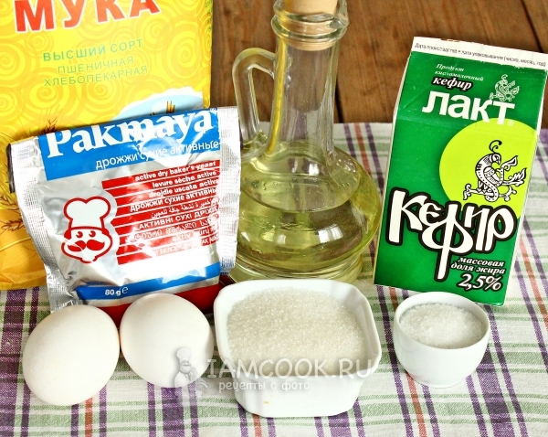Ингредиенты для «Забытого» теста на кефире