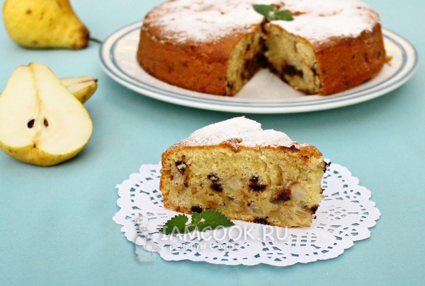 Рецепт пирога с грушами в духовке