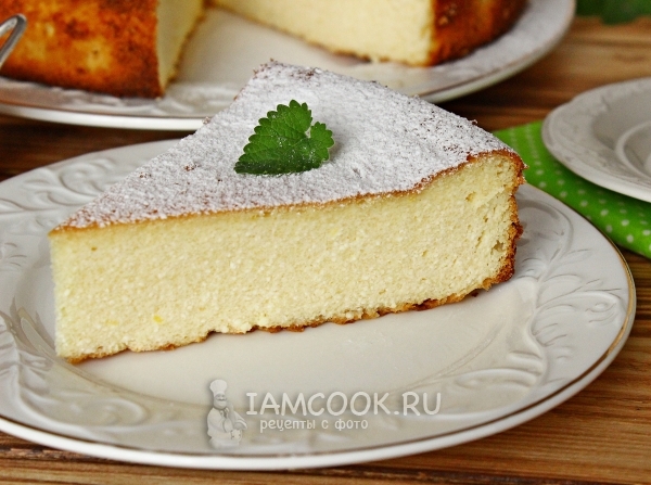 Кусочек творожника с манкой