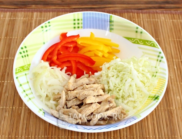 Порезать овощи