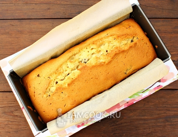 Фото песочного кекса с изюмом