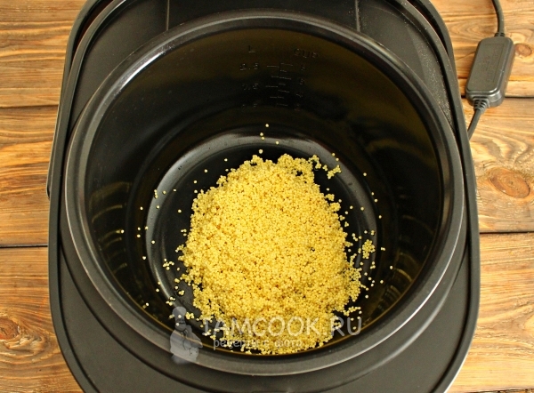 Положить пшено в мультиварку