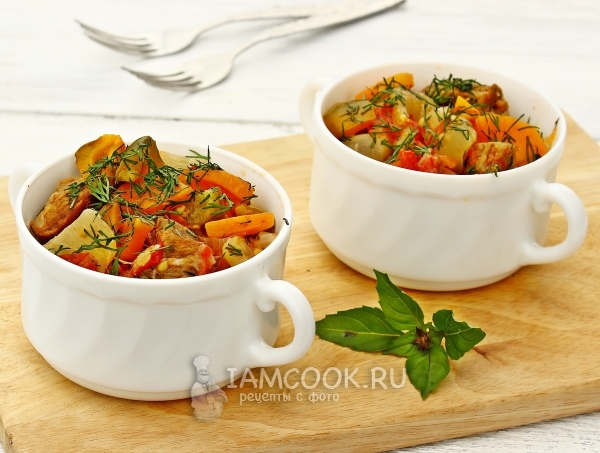 Фото овощного рагу с говядиной