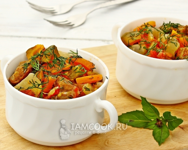 Рецепт овощного рагу с говядиной