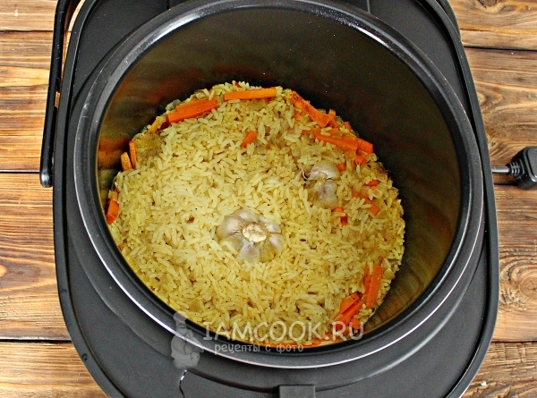 Рецепт постного плова в мультиварке