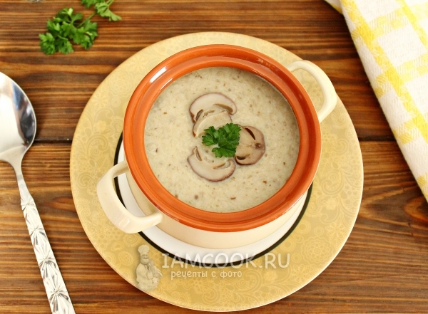 Рецепт грибного супа-пюре из замороженных белых грибов