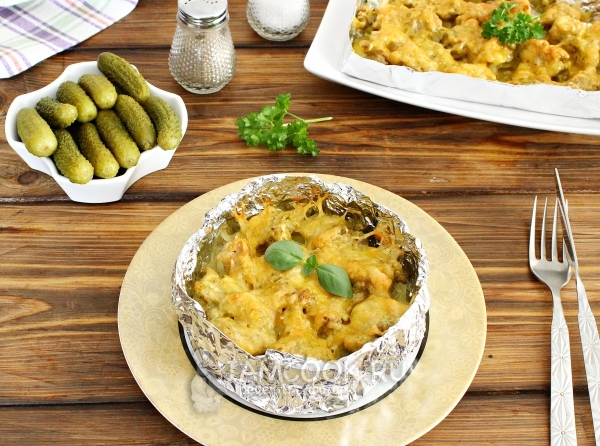 Рецепт картошки с мясом в фольге порционно