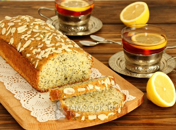 Фото лимонного кекса с маком