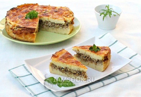 Рецепт запеканки из картофельного пюре с фаршем